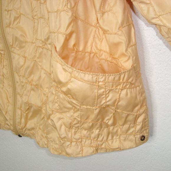 Zenergy by Chico's Lightweight Yellow Embroidered Zip Up Jacket Size 3 (XL) - Picture 6 of 8
